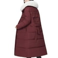 thumbnail image 6 of Ashirexll Womens Winter Coats, Womens Puffer Coats, Long Over The Knee Down Jacket with High Collar and Waist Cinching for Warmth, 6 of 7