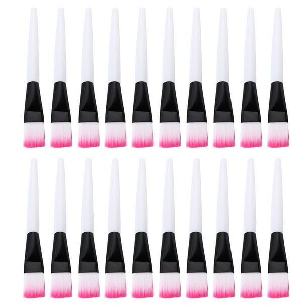 Brocha de maquillaje, 20 piezas Brocha de maquillaje Brocha de plástico para colorete Brocha bronceadora Multifuncional