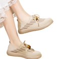thumbnail image 4 of Willtoo Womens Casual Sneakers Lace Up Slip On Comfortable Walking Shoes Breathable Lightweight Flat Shoes Daily Wear, 4 of 6