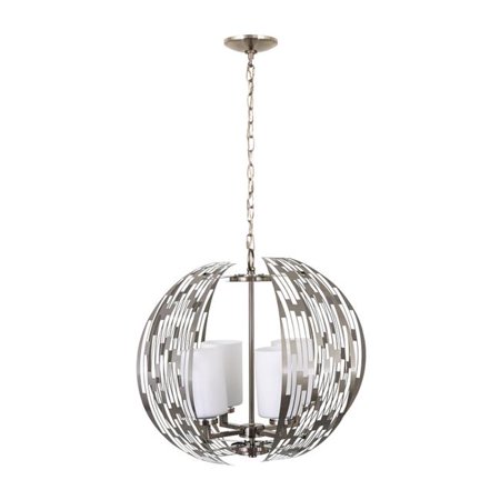 

4 Light Contemporary Chandelier Brushed Nickel