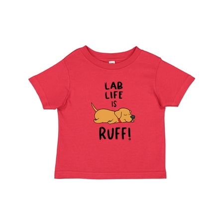 

Inktastic Lab Life is Ruff! Yellow Lab Gift Baby Boy or Baby Girl T-Shirt