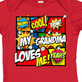 thumbnail image 4 of Inktastic My Grandma Loves Me Superhero Boys or Girls Baby Bodysuit, 4 of 5