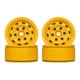 thumbnail image 2 of de rueda de 1,9 pulgadas, de 4 piezas de aluminio CNC resistente para 1:10 RC Crawler -4 Axial SCX10 D90 D110 Amarillo CUTICAT Llantas de rueda de coche RC, 2 of 8