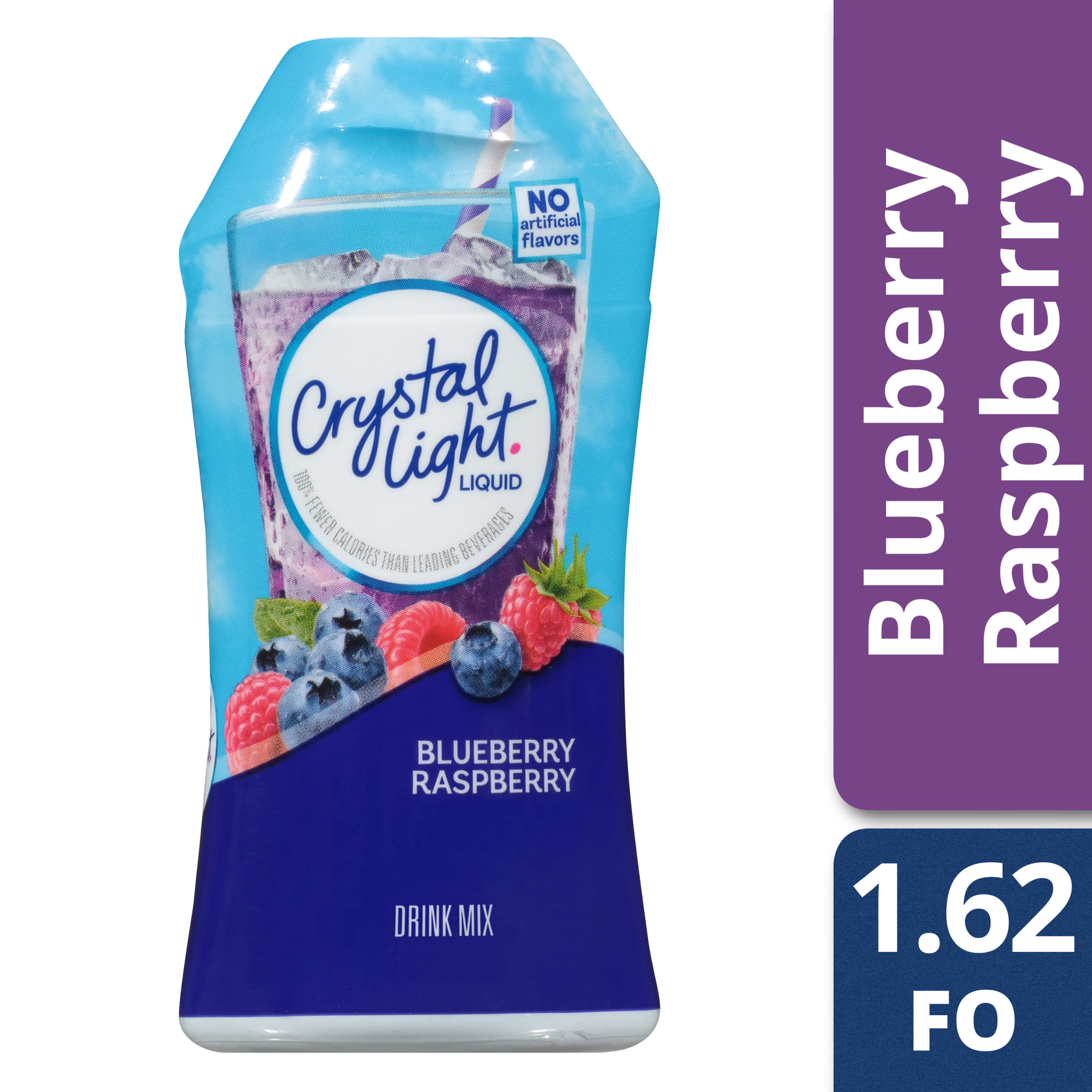 Crystal Light Blueberry Raspberry Liquid Drink Mix, Caffeine Free, 1.62