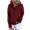 Wine, variant on XMMSWDLA Hooded Sweatshirts for Women Hoodies Pullover Casual Sports Top Button Down Shirt with Pockets Hoodies for Girls Hoodies for Girls Wine M
