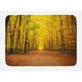 thumbnail image 1 of Fall Bath Mat, Seasonal Park Foliage Pathway Scenic Environment Leaves and Branches, Non-Slip Plush Mat Bathroom Kitchen Laundry Room Decor, 29.5 X 17.5 Inches, Pale Green Orange Brown, Ambesonne, 1 of 2