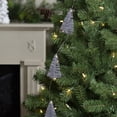 thumbnail image 2 of 6.75' LED Lighted B/O Silver Mini Sisal Tree Christmas Garland - Warm White Lights, 2 of 3