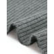 thumbnail image 5 of Suéteres de punto de cuello en V para mujer INSPIRE CHIC con botones fruncidos 2025, de manga larga, cruzados y ajustados en gris, 5 of 6