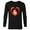 Black, variant on Star Wars Princess Leia Cartoon Heart Valentine - Long Sleeve T-Shirt for Men – Customized-White