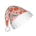thumbnail image 2 of Daiia Painting Peach Print Christmas Knitted Beanie Hat, Large Knit Hat Xmas Small Gifts For Men Women Adult, 2 of 6