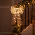 thumbnail image 4 of Northlight LED Lighted Tinsel Bow Christmas Decoration - 24" - Silver, 4 of 9