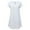 White, variant on V Neck Spring Dresses T Shirt Short Sleeve Mini Blue Dresses ,Sizes S-5XL