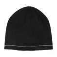 thumbnail image 1 of Alfani Mens Reflective Beanie Hat, Black, One Size, 1 of 3