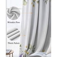 thumbnail image 3 of Purple Lavender Blackout Curtains for Bedroom Living Room Darkening Curtains 54 Inch Long Spring Pastoral Wildflowers Botanical Short Curtain for Small Window Treatment Grommet Drapes 52"x54"x2, 3 of 9