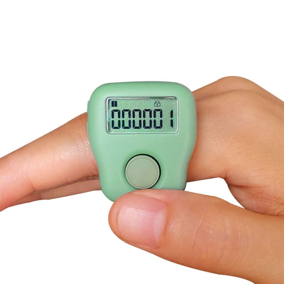 Arvakr contador digital silencioso recargable para dedo de 6 canales