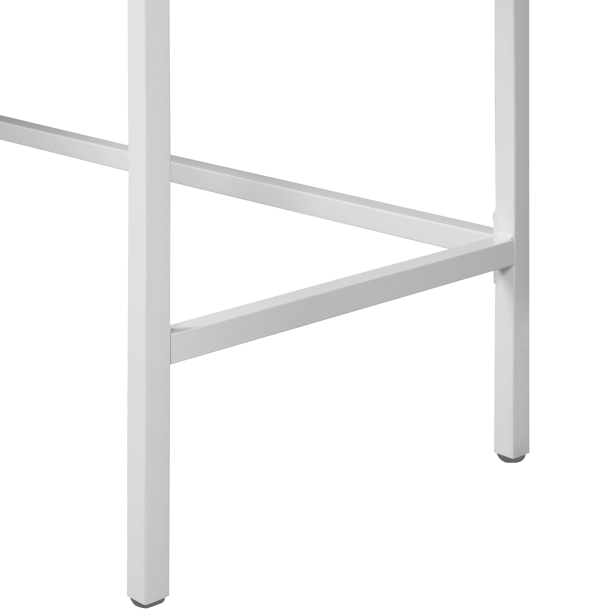 OSP Home Furnishings Contempo L-shaped Desk in White Oak Finish