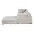 thumbnail image 5 of Lexicon Corydon Microfiber 4-Piece Modular Sectional with Ottoman in Beige, 5 of 17