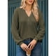 thumbnail image 5 of Blusa Dokotoo Business Outfits Otoño Tops Verde para Mujer, 5 of 8