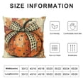 thumbnail image 5 of JEUXUS Fall Decorative Throw Pillow Covers Orange Truck Porch Outdoor Home Decor, Buffalo Plaid Check Bow Polka Dots Thanksgiving Farmhouse Cushion Case, 5 of 5