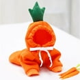 thumbnail image 2 of Cute Fruit Dog Clothes for Small Dogs hoodies Warm Fleece Pet Clothing Puppy Costume Coat for French Chihuahua Jacket Suit Orange S, 2 of 5