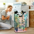 thumbnail image 5 of Yayeee Freestanding Laundry Hamper with Handle Collapsible Large Storage Basket for Clothes, Window Scene, 5 of 7