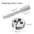 thumbnail image 2 of Uxcell M13 x 1.5mm Metric Tap and Die Set Machine Thread Tap with Round Die, 2 of 6