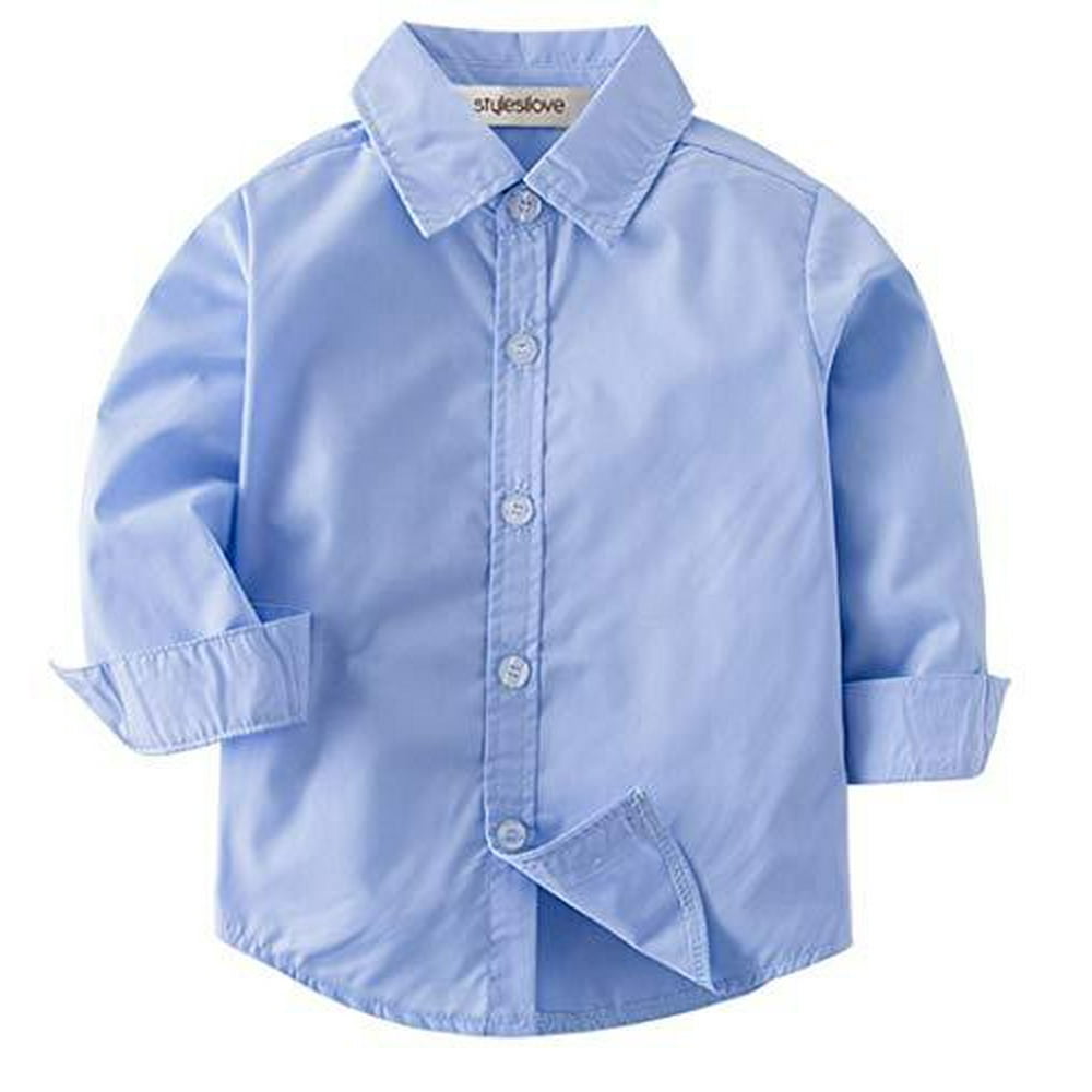 StylesILove - StylesILove Toddler Little Boy Long Sleeve Cotton Button ...