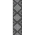 thumbnail image 4 of Unique Loom Outdoor Modern Collection Area Rug - Tambor (3' 3" x 12' Runner Charcoal Gray/Ivory), 4 of 6