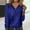 Blue, variant on Black and Friday Clothing Sales Idoravan Long Sleeve Shirts for Women Winter Women's Long Sleeve Summer V Neck Sexy Casual Tops Regular Blouse Tops Gray M