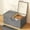 Gray, variant on JunYeShi Clearance Under $2.00 Foldable Storage Bins Fabric Storage Boxes with Lids Handles Storage Organizers for Toys Shelves Clothes Papers Books Gray