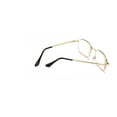 thumbnail image 6 of 2 Pairs Mens Womens Metal Frame Clear Lens Reading Glasses Fashion Classic Readers +2.25, 6 of 6