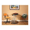 thumbnail image 3 of Office Star One Touch Pneumatic Seat Height Adjustment Task Chair, Orange, 3 of 3
