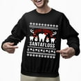 thumbnail image 2 of Christmas Sweatshirt, Here Comes Santafloss Funny Dental Christmas Sweatshirt, Dentist Hygienist Ugly Holiday Jumper, Witty Tooth Fairy Gift for Oral Health Professionals, 2 of 5