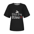 thumbnail image 4 of Gunia Halloween T Shirts For Women Ghost Graphic Print Short Sleeve Crew Neck Casual Holiday Tops Plus Size Tee Shirts Black S-5Xl, 4 of 4