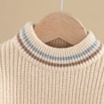 thumbnail image 5 of Gubotare Toddler Sweaters Boy Toddler Baby Girl Boy Long Sleeve Knit Sweater Cute Round Neck Pullover Fall Winter Warm Tops Clothes Size 3T 4T (Beige,3-4 Years), 5 of 5