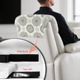 thumbnail image 4 of TSOVTHRID Boho Mandala Floral Beige Recliner Headrest Protector Headrest Cover for Recliner Chair Couch Chair Head Protector for Sofa Furniture Protectors 17x27 in, 3 Pieces, 4 of 7