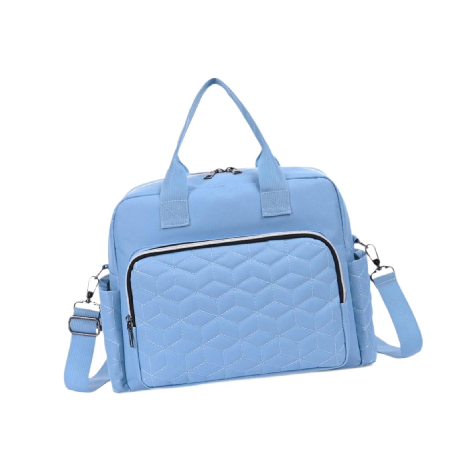 LeeQinersw Diaper Bag Diaper Bag Multifunctional Baby Essentials Waterproof Handbag for Mom light blue