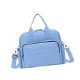 thumbnail image 3 of Bolsa de pañales Bolso de mano Artículos esenciales para bebés portátiles,Bolsa de pañales para bebés,Bolsa de pañales de viaje para mamá para , Azul azul claro, 3 of 8