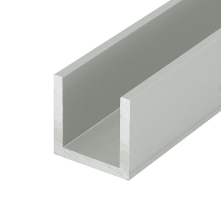 Outwater Alu1041-S Satin Aluminum 3/4 Inch Aluminum U Channel C Channel 72 Inch Lengths (Pack of 18 Pieces, 108 feet Total)