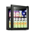 thumbnail image 4 of Auseo 1.3 Cu.ft. Mini Beverage Refrigerator Cooler - 55 Can &12 Bottle Mini Fridge with Double Glass Door, for Home/Bar/Office, Electronic touch control, 4 of 11