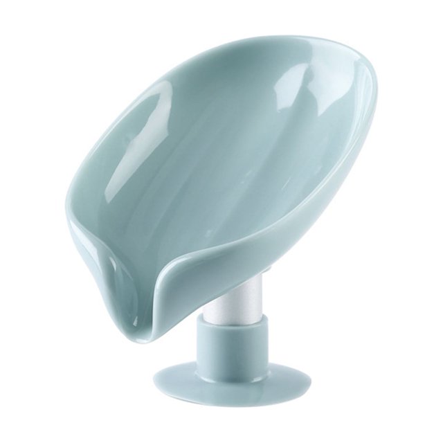 Self Draining Soap Holder Self Draining Soap Stand Bar Soap Stand Soap Holder Soap Stand Self Draining Soap Holder Leaf Shape Detachable Suction Cup Design Soap Stand For Shower