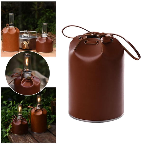 Funda de cuero para tanque de , funda protectora para tanque de , bolsa de almacenamiento para cilindro de , duradera L marrón Sharpla Estuche protector para tanque de gasolina
