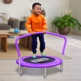 thumbnail image 2 of Sportspower My 1st Trampoline 36" Indoor/Outdoor Mini Rebounder Trampoline with No-Gap Padded Cover, for Toddlers & Kids, Max Weight Capacity 220 LBS - PURPLE, 2 of 7