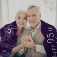 thumbnail image 4 of 95th Birthday Gifts for Women, 95th Birthday Decorations Blanket ’’, 95 Year Old Present Ideas, Happy 1929 Birthday Gifts for Mom/Wife/Grandma/Friends, Turning 95 Gift Throw Blanket Purple-95th, 4 of 7