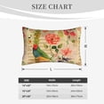 thumbnail image 6 of Bixox Vintage Bird Printed Pillow Protector,Super Soft Ideal for Home,Guests,Rentals - 16"x24", 6 of 8