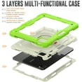 thumbnail image 3 of Dteck Case for iPad Air 5th/4th Gen 10.9-inch 2022/2020,iPad Pro 11-inch 2021/2020/2018 Case,Shockproof Rubber Hybrid Handle Kickstand Heavy Duty Cover with Screen Preotector,Lime, 3 of 9