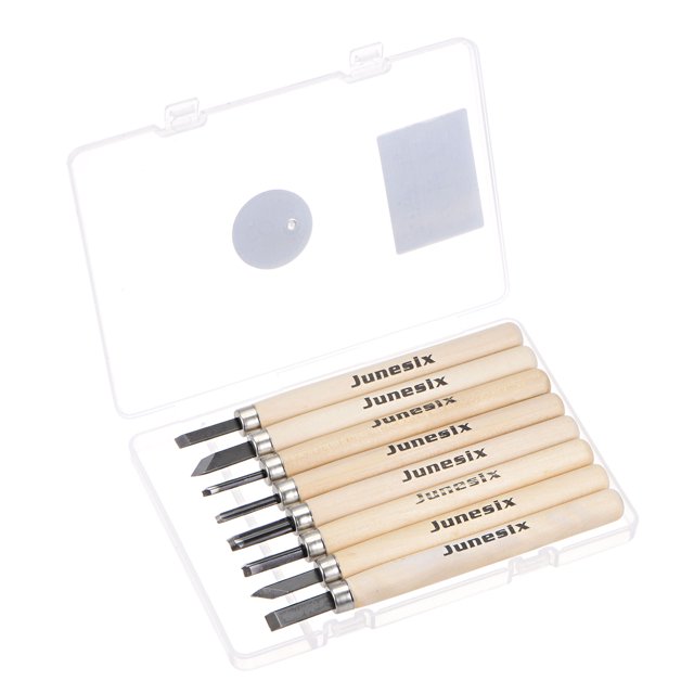 Artesanía Tallado Cuchillos Juego, Grande/Mediano/Pequeño Plano Diagonal Semi-circular Triángulo Manganeso Acero Bricolaje Grabado Manual Herramientas 2 Juegos (16uds) Unique Bargains herramientas para tallar madera