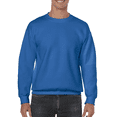 thumbnail image 3 of Gildan Crewneck Sweatshirt | Men, Women XS Size Casual Long Sleeve Royal Sweatshirt - 8 oz, 50/50 Cotton/Polyester, 3 of 6
