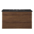 thumbnail image 2 of Modway Render 36" Modern Wood Wall-Mount Bathroom Vanity in Walnut/Black, 2 of 8