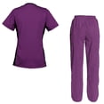 thumbnail image 2 of Women's Scrubs Set Scrub Top and Pants Scrubs Set, 2 of 3
